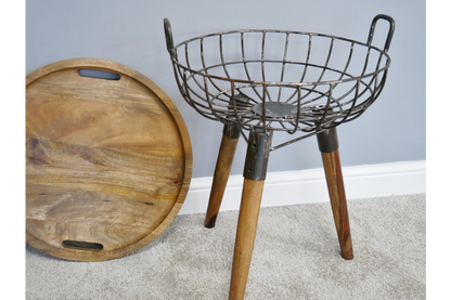 Basket Side Table