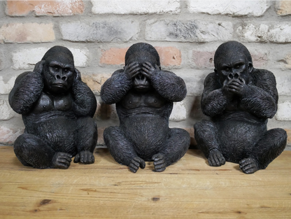 Set Of 3 Gorillas