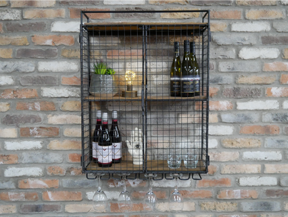 Industrial Wine Wall Unit