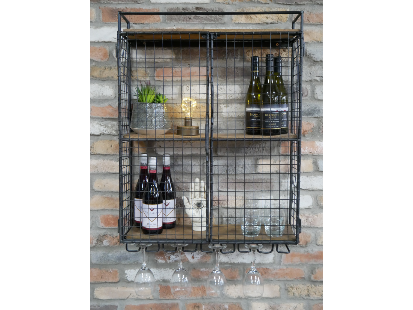 Industrial Wine Wall Unit