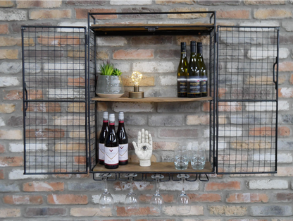 Industrial Wine Wall Unit