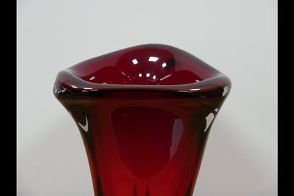 Red Glass Vase