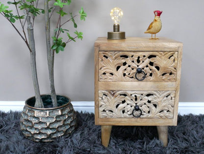 2 Drawer Bedside Cabinet