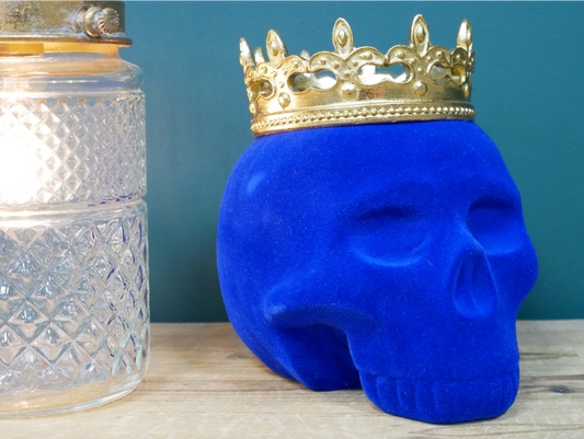 Blue Skull With Crown