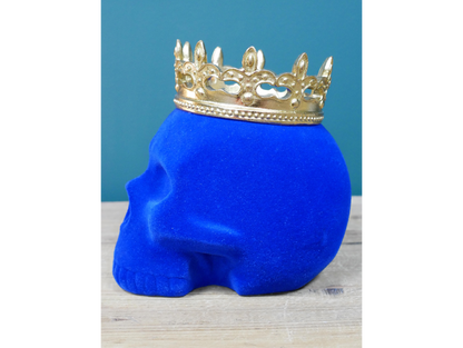 Blue Skull With Crown