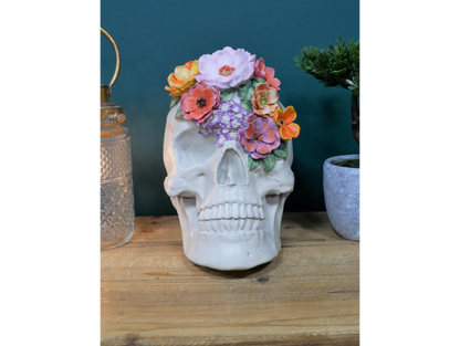 Skull With Flowers