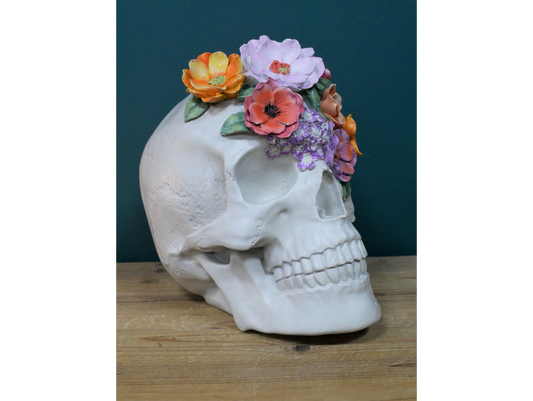 Skull With Flowers