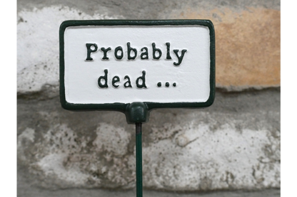 Plant Sign - Probably Dead