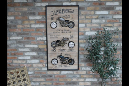 Motorbikes Clock