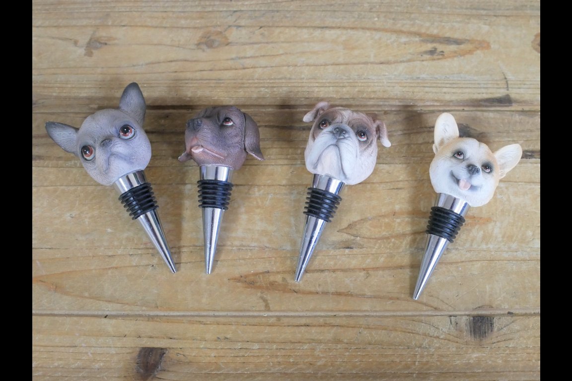 Set Of Four Bottle Toppers