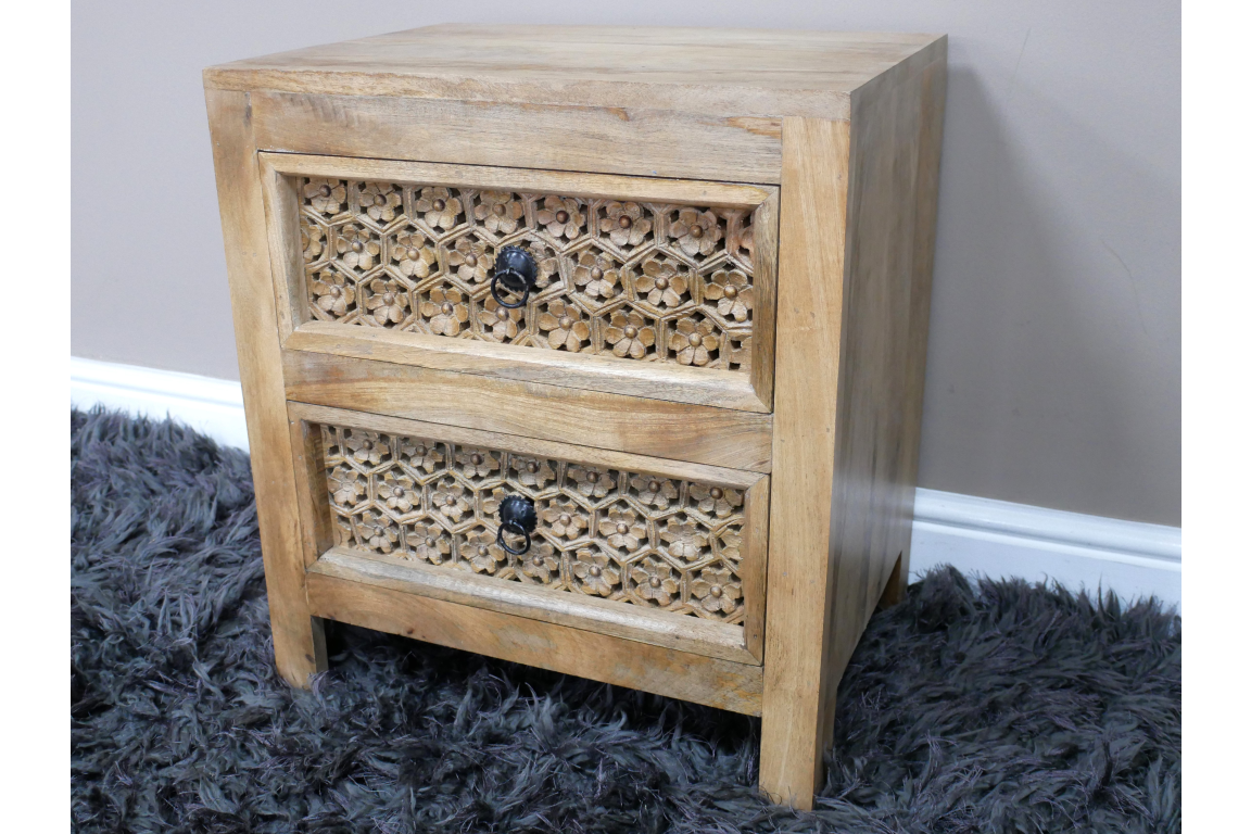 2 Drawer Bedside Cabinet