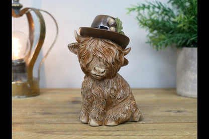 Highland Cow With A Hat
