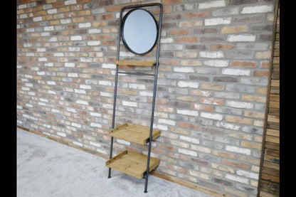 Industrial Shelves & Mirror