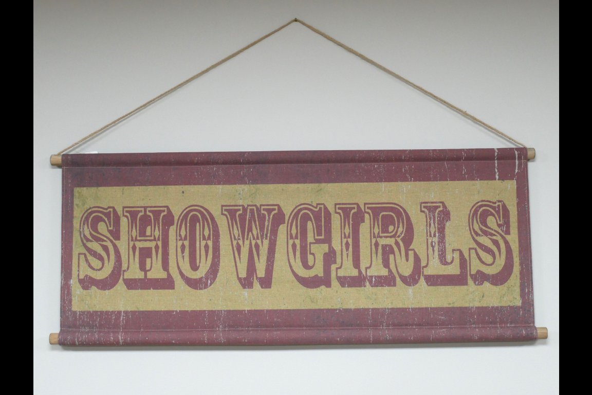 Canvas Wall Art - Showgirls Sign