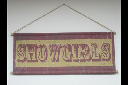 Canvas Wall Art - Showgirls Sign