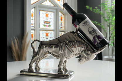 Bull Bottle Holder With Base