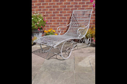Antique Grey Lounger