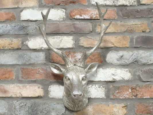 Silver Stag Head
