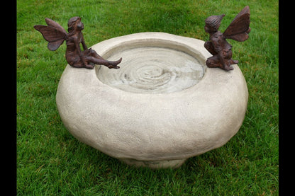 Bird Bath With Fairies