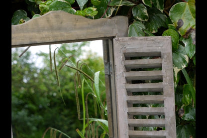 Shutter Mirror With Shelf