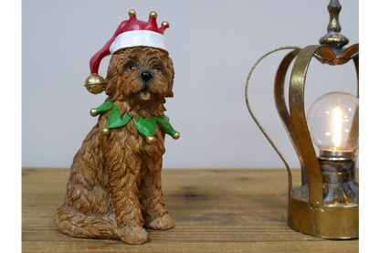 Dog With Christmas Hat
