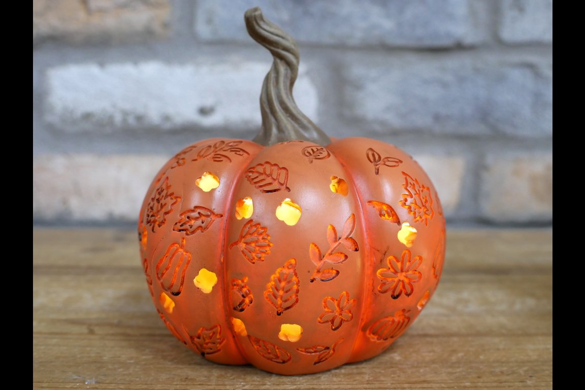 Set Of 3 Light Up Pumpkins