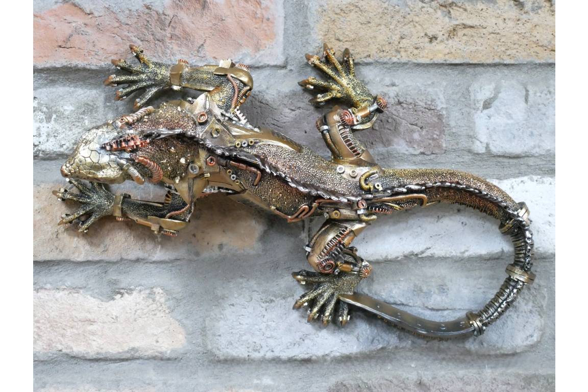 Steampunk Lizard Wall Decoration