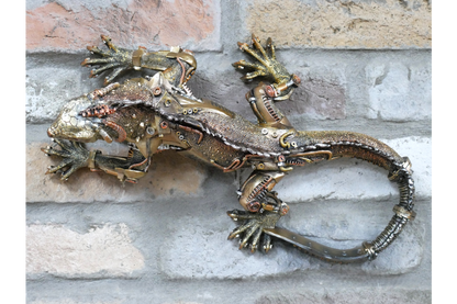 Steampunk Lizard Wall Decoration
