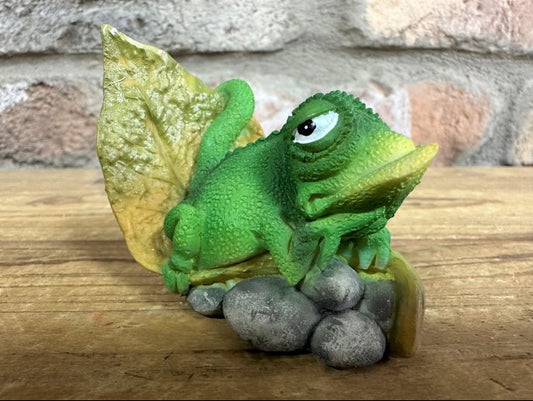 Lizard On A Leaf