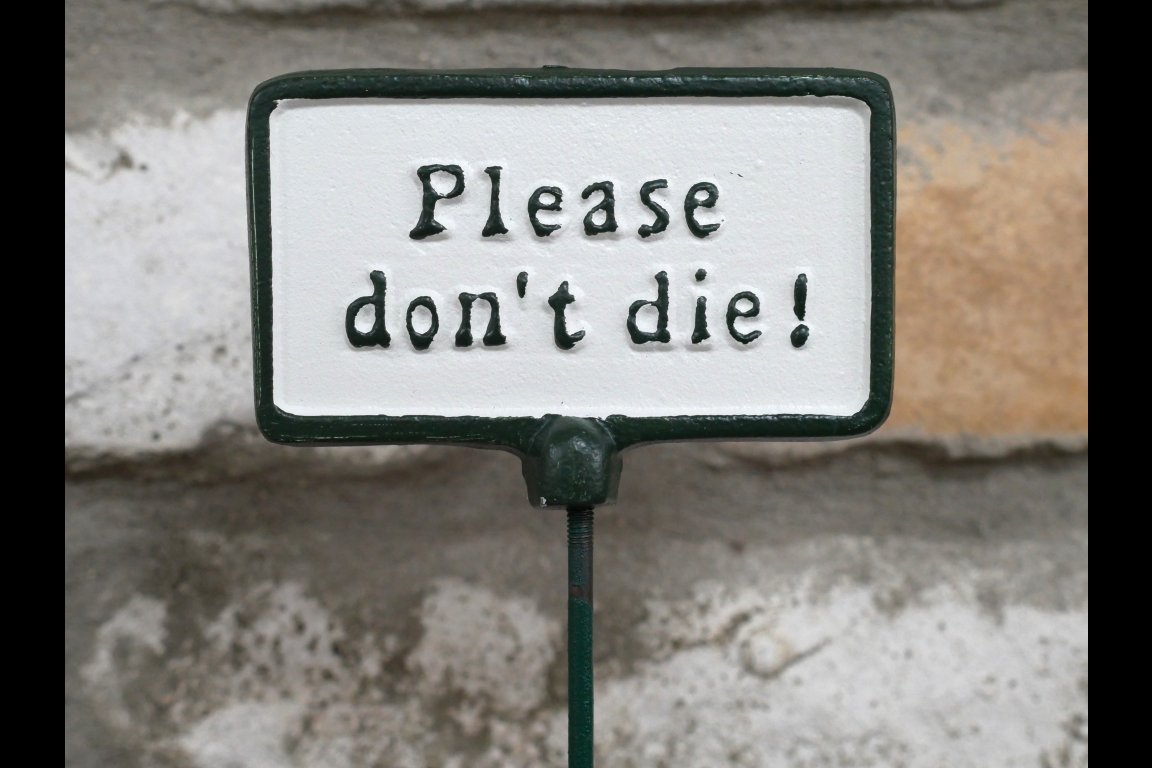 Plant Sign - Please Don't Die