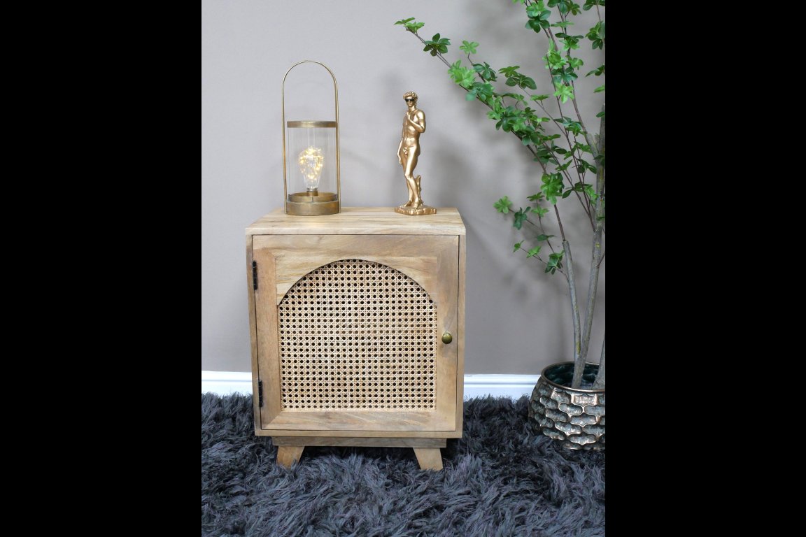 1 Door Rattan Bedside