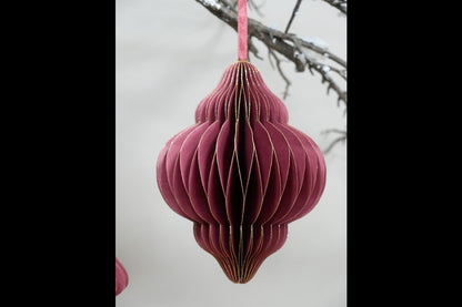 Set Of 4 Decorations (15cm) - Red