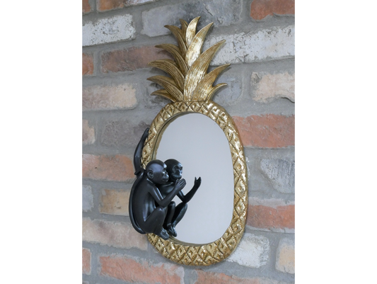 Pineapple Monkey Mirror