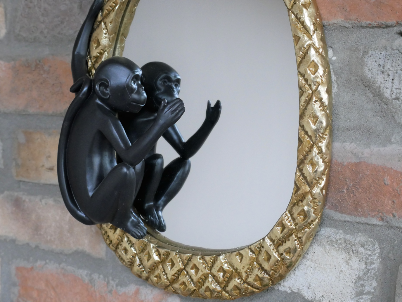 Pineapple Monkey Mirror