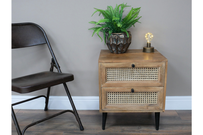 Rattan Bedside Cabinet