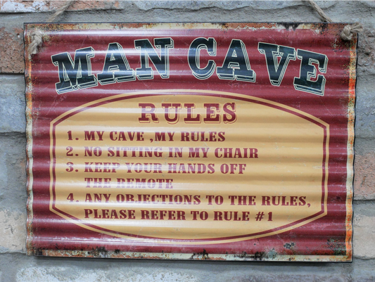 Sign (Man Cave Rules)