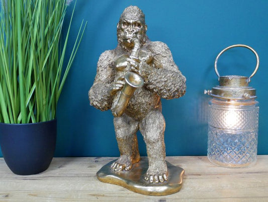 Gorilla Playing Sax