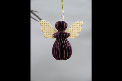 Set Of 6 Angels - Purple