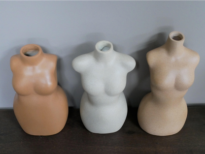 Set Of 3 Body Vases
