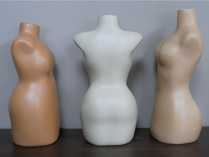 Set Of 3 Body Vases