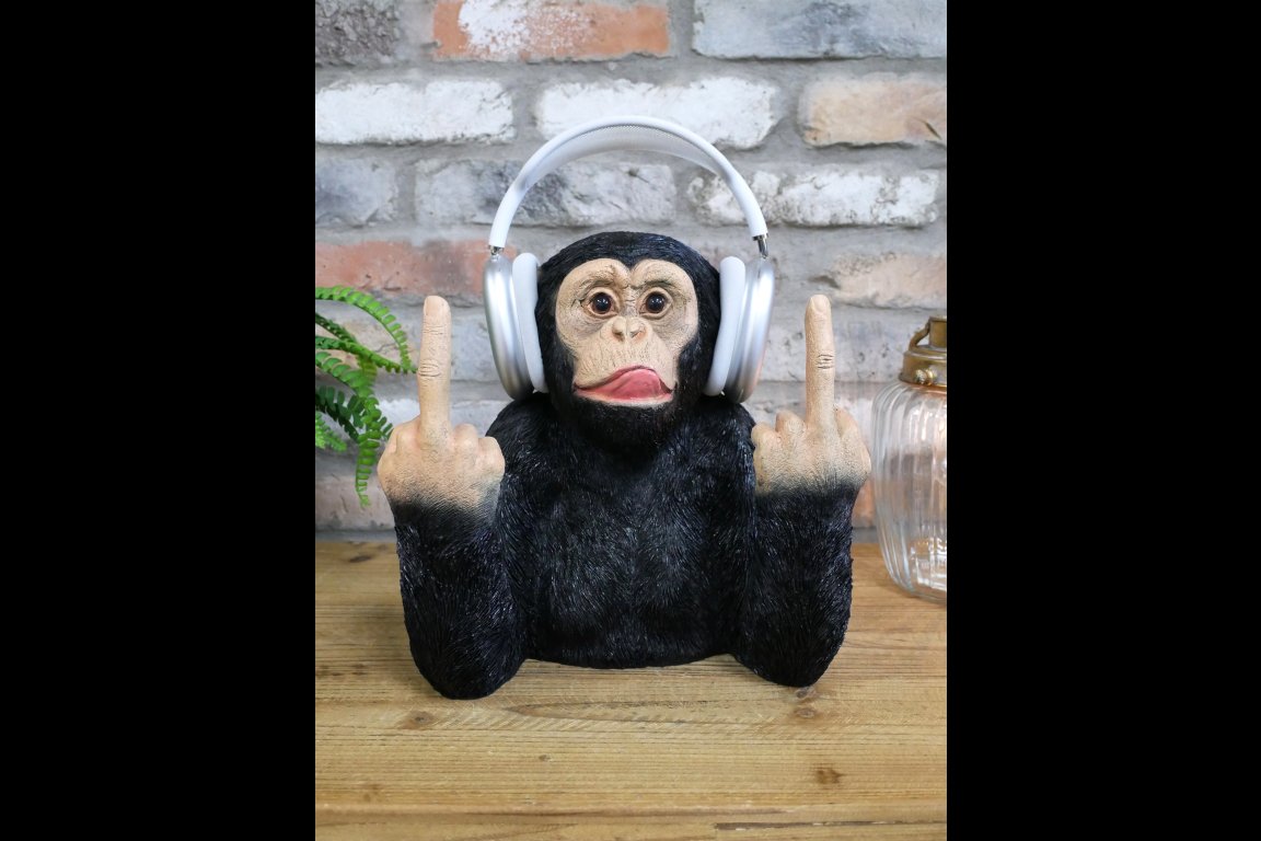 Up Yours Monkey Headphone Holder