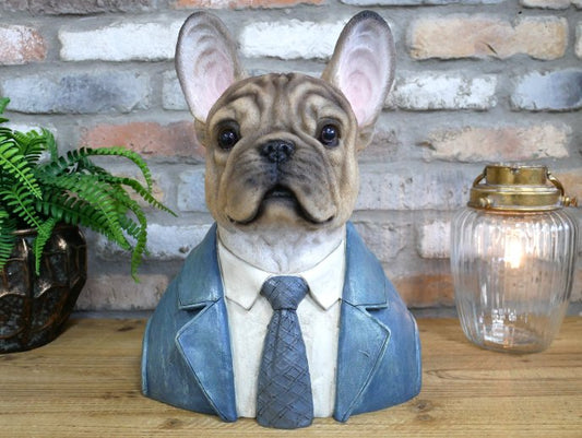 Large Frenchie Dog Bust
