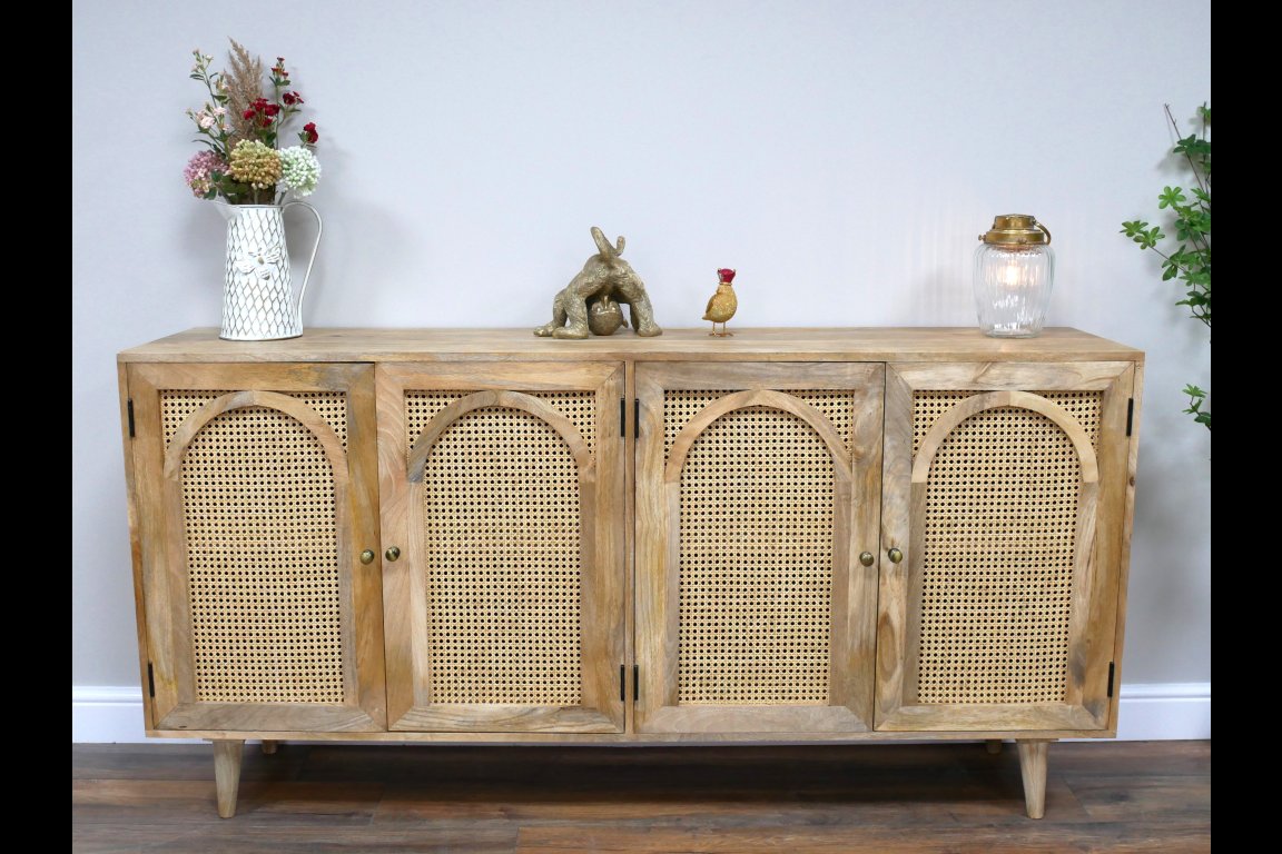 Large Rattan Sideboard
