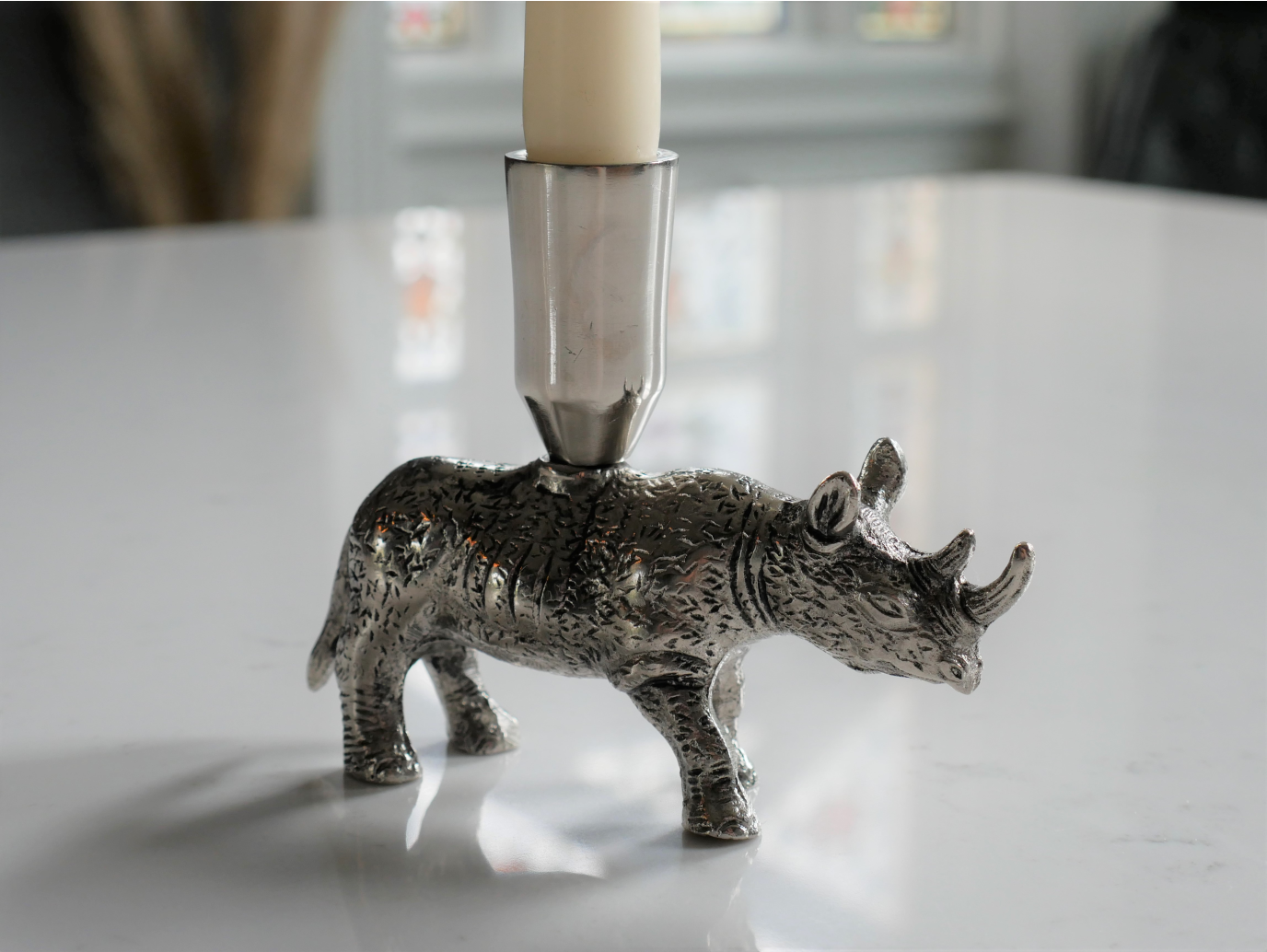 Rhino Candle Holder