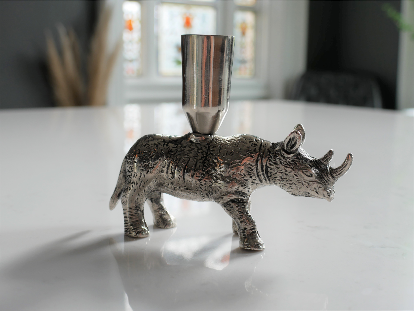 Rhino Candle Holder