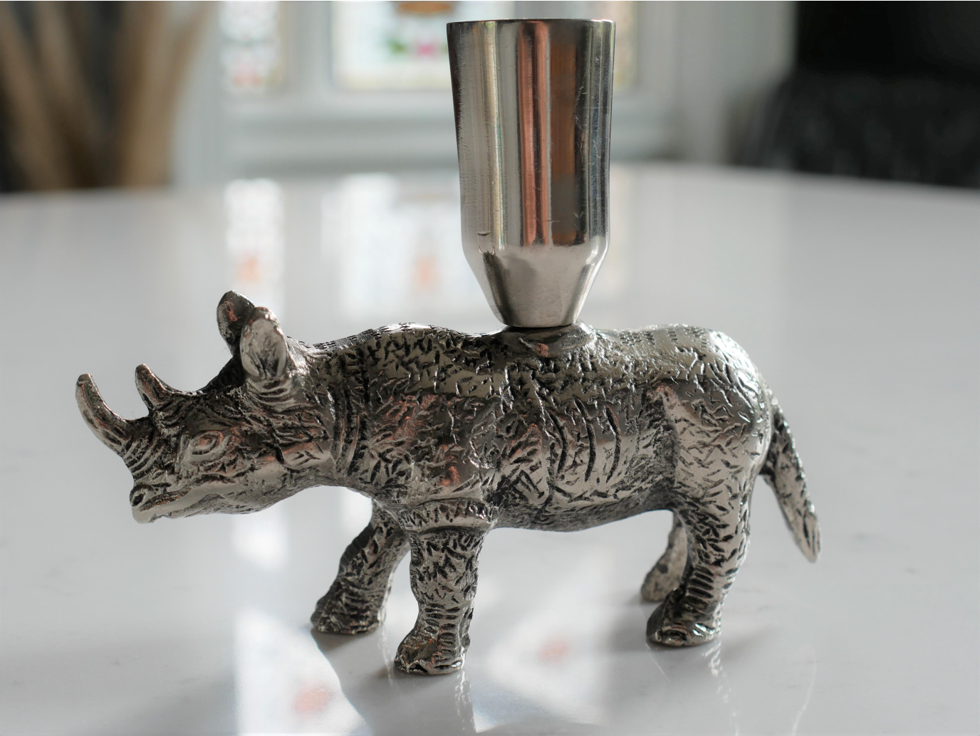 Rhino Candle Holder