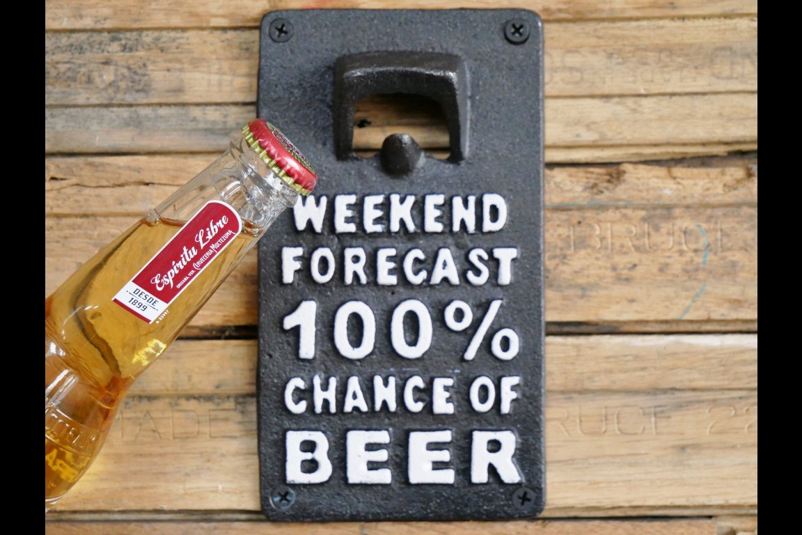 Sign With Bottle Opener