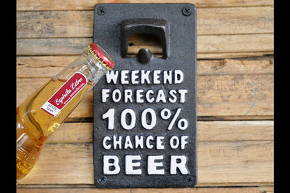 Sign With Bottle Opener