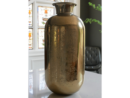 Aluminium Vase - Large (Gold)