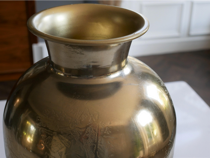 Aluminium Vase - Large (Gold)